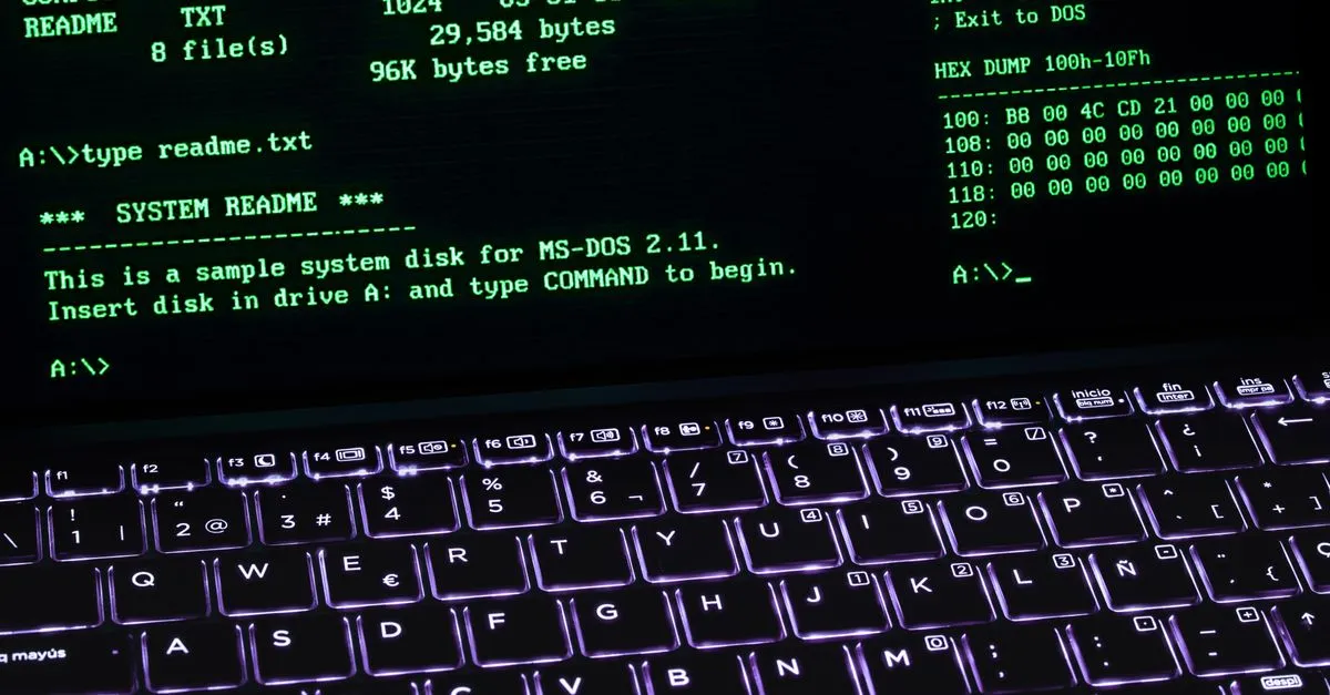 Старый терминал с зелёным моноширинным текстом — родная среда для ASCII-баннеров